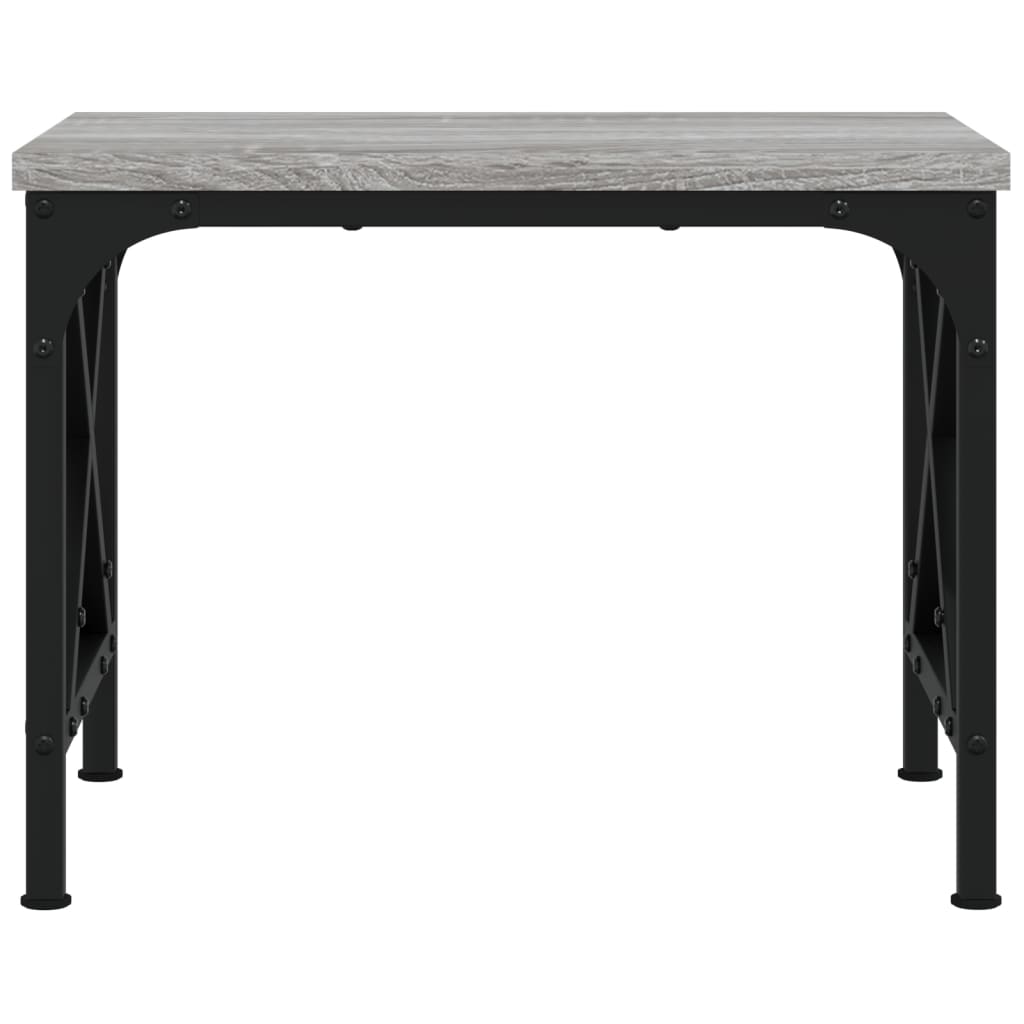 Soporte de impresora madera ingeniería gris Sonoma 40x30x31 cm