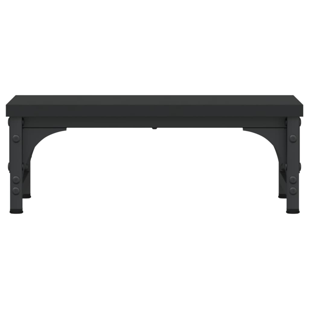 Soporte para pantalla madera de ingeniería negro 37x23x14 cm