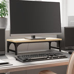 Soporte de pantalla madera de ingeniería negro 105x23x15,5 cm