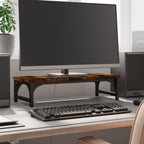 Soporte de pantalla madera de ingeniería negro 105x23x15,5 cm