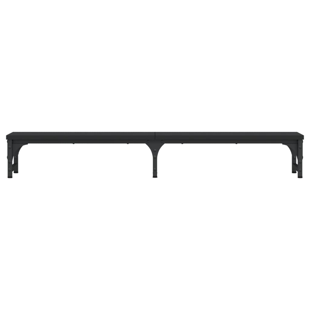 Soporte de pantalla madera de ingeniería negro 105x23x15,5 cm