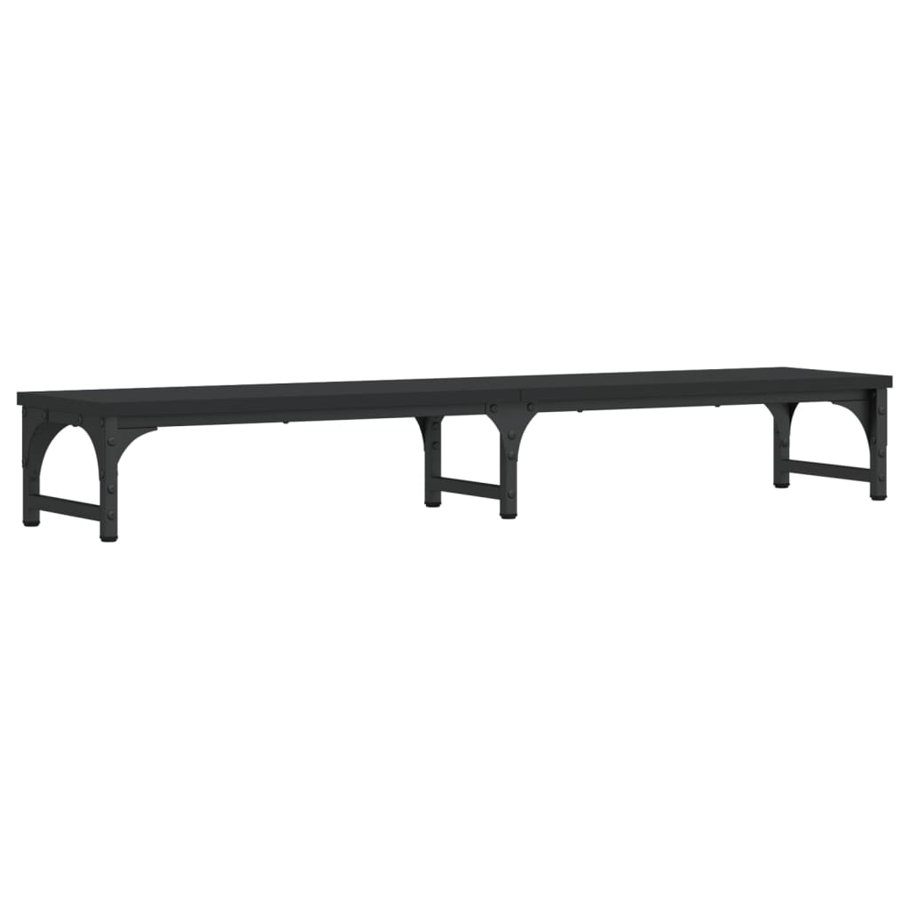 Soporte de pantalla madera de ingeniería negro 105x23x15,5 cm