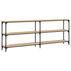 Mesa consola roble Sonoma 200x29x75 cm madera de ingeniería