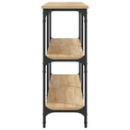 Mesa consola roble Sonoma 200x29x75 cm madera de ingeniería