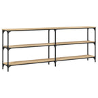 Mesa consola roble Sonoma 200x29x75 cm madera de ingeniería