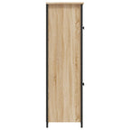 Aparador alto madera contrachapada roble Sonoma 62x32x106,5 cm