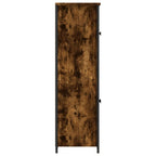 Aparador alto madera contrachapada roble ahumado 62x32x106,5 cm