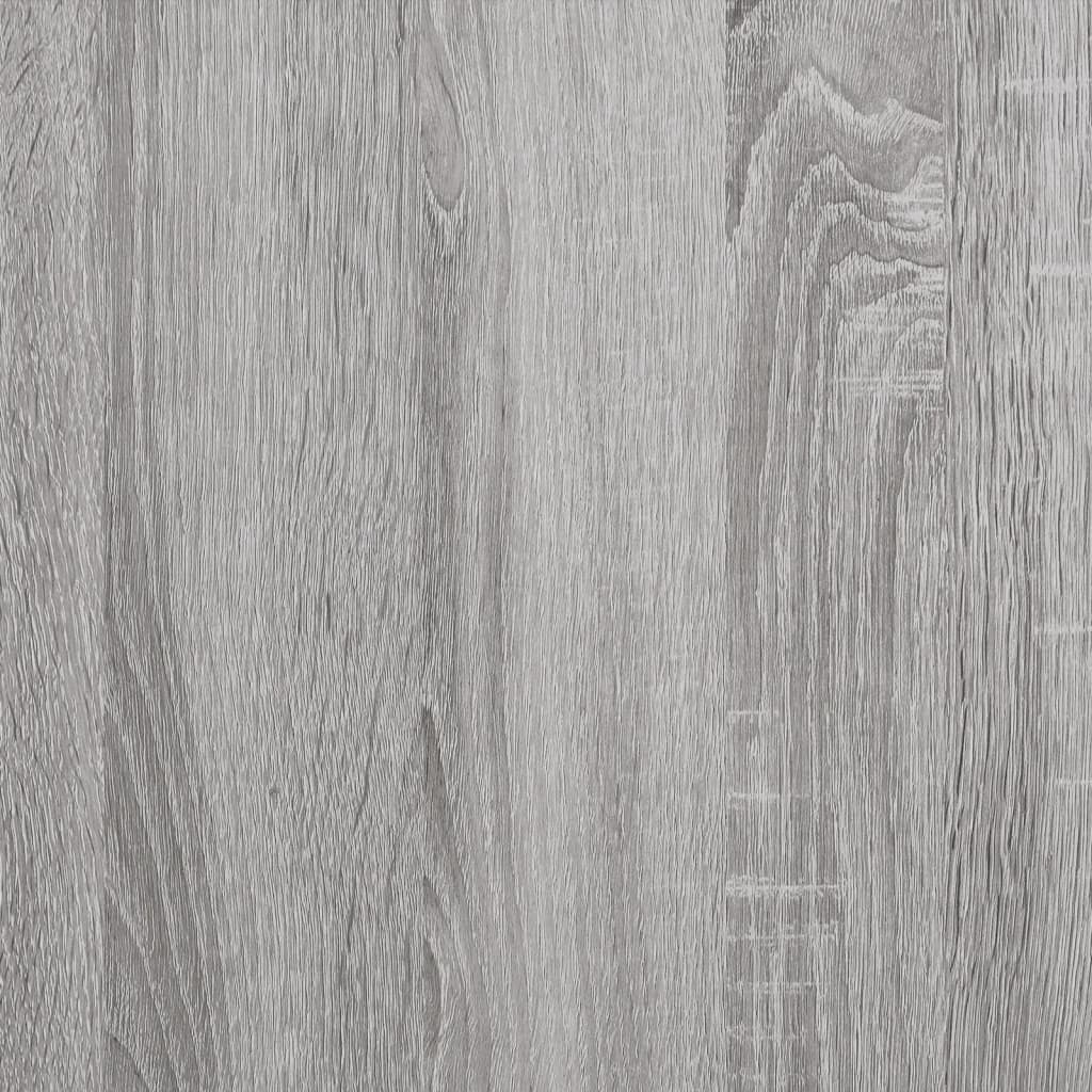 Aparador alto madera contrachapada gris Sonoma 62x32x106,5 cm