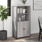 Aparador alto madera contrachapada roble Sonoma 62x32x106,5 cm