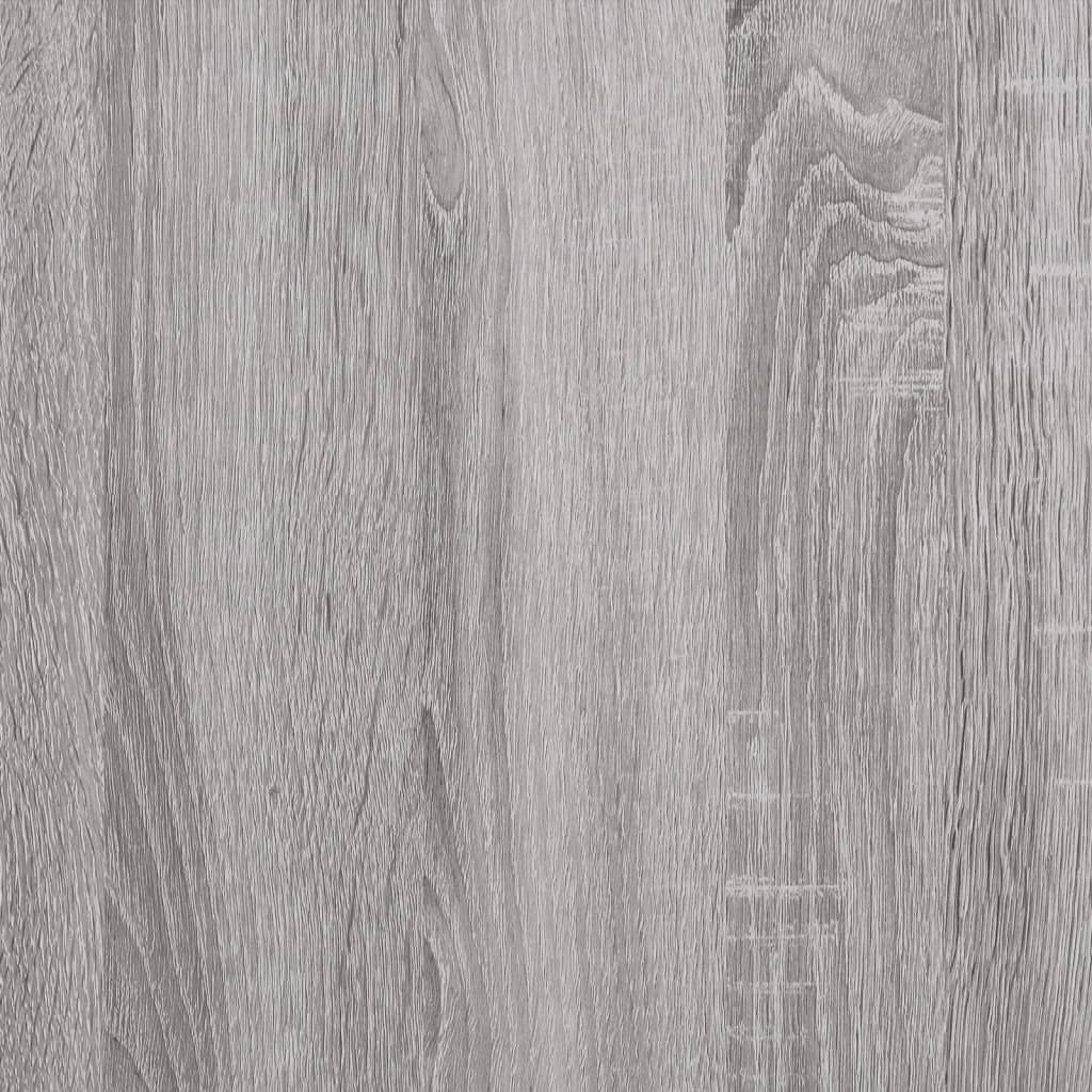 Aparador alto madera de ingeniería gris Sonoma 62x32x103,5 cm