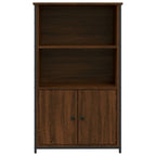 Aparador alto madera de ingeniería marrón roble 62x32x103,5 cm