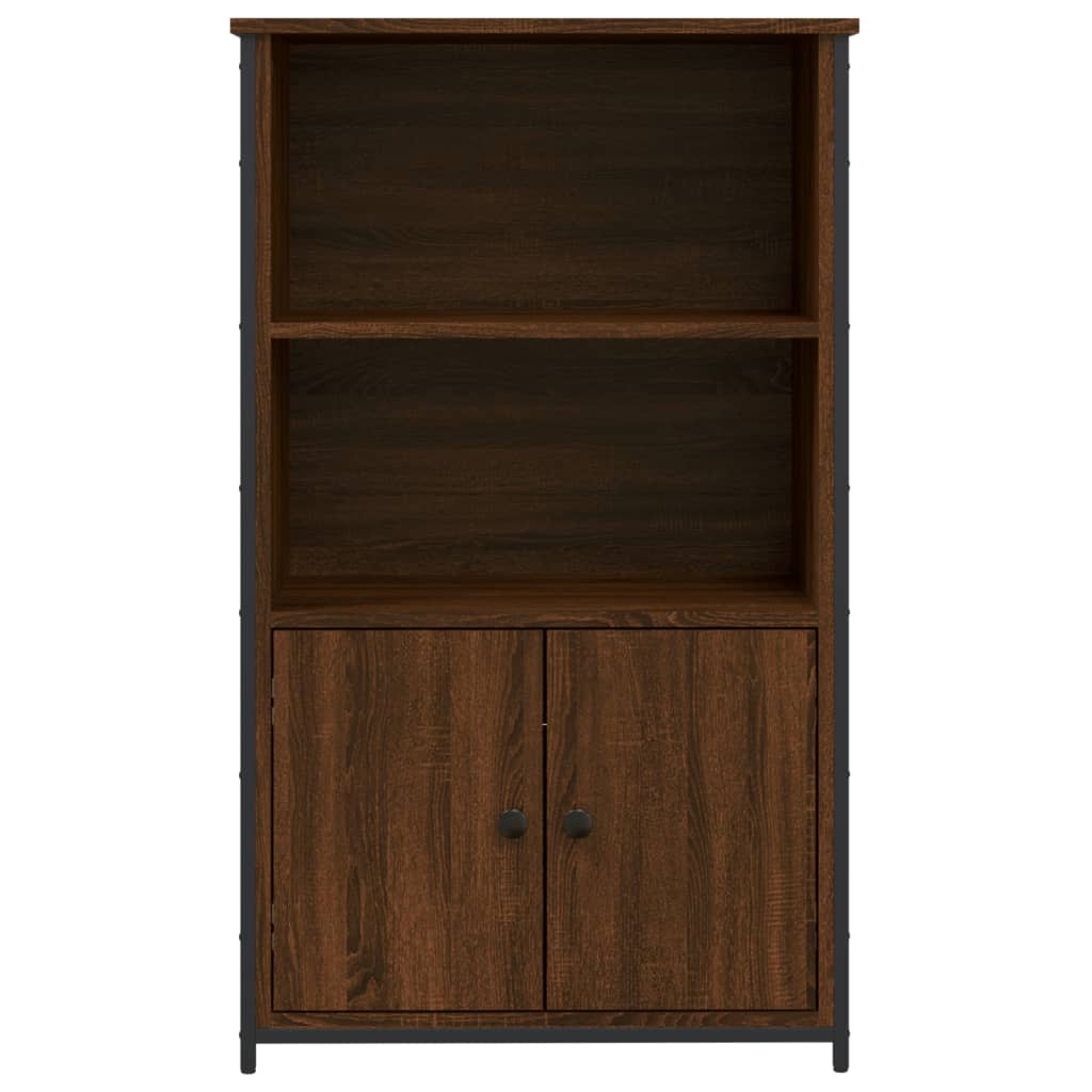 Aparador alto madera de ingeniería marrón roble 62x32x103,5 cm