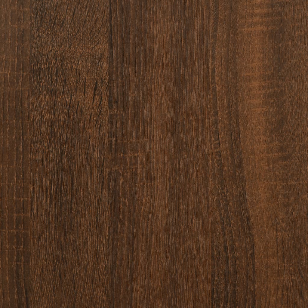 Aparador alto madera de ingeniería marrón roble 62x32x103,5 cm