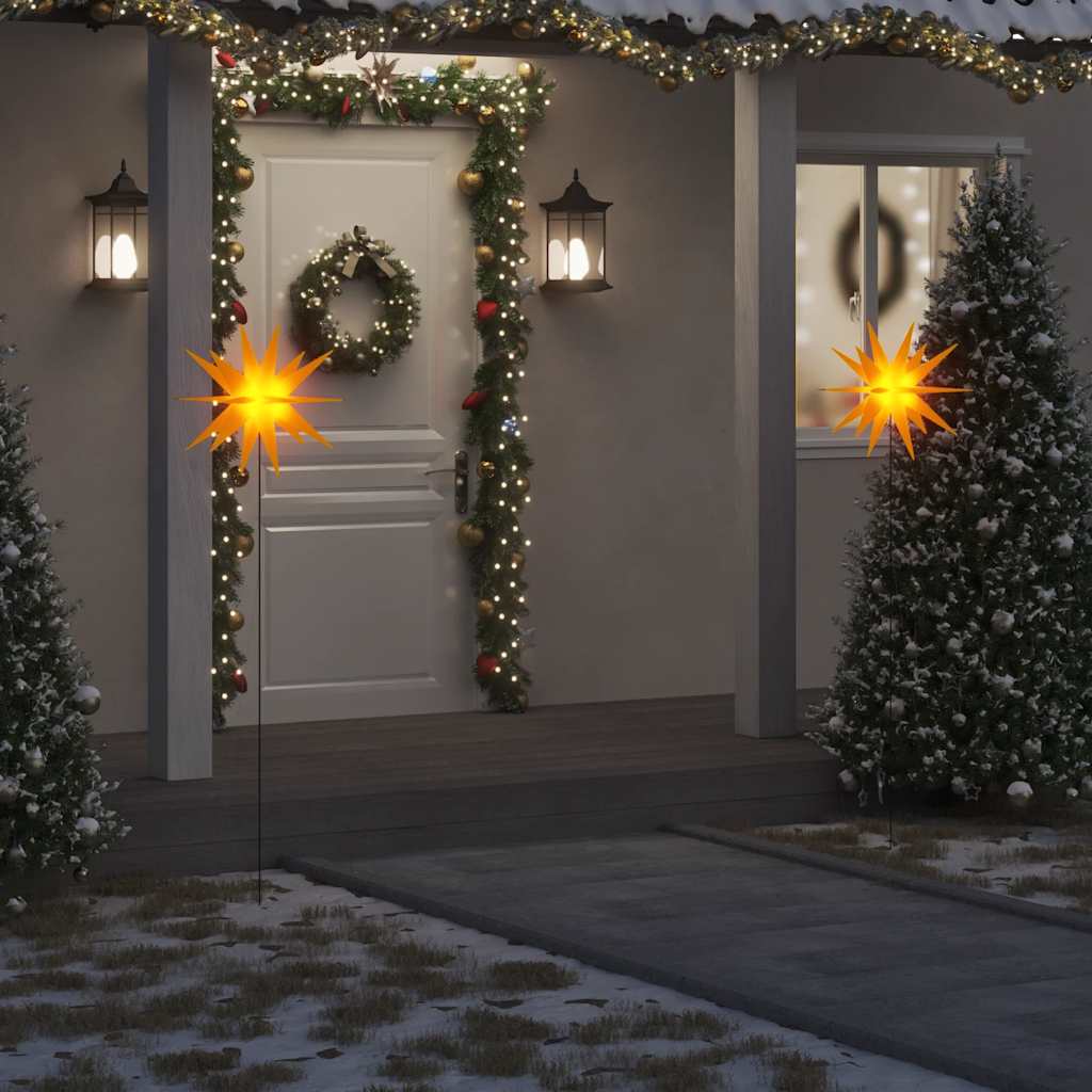 Lámpara de Navidad 10 LEDs amarillo 10 cm