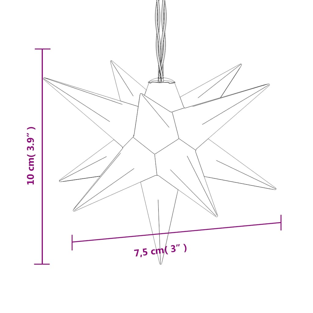 Lámpara de Navidad 10 LEDs amarillo 10 cm