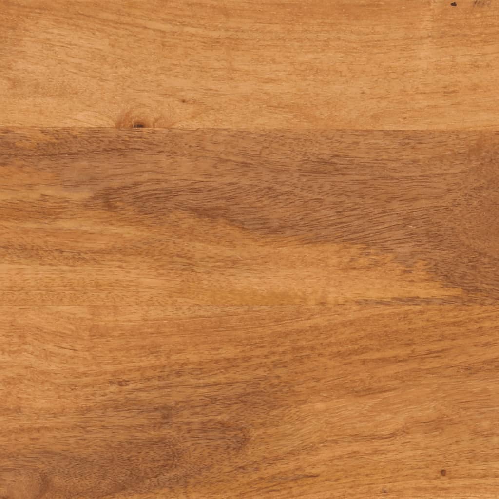Mueble de TV madera maciza mango marrón y negro 100x33,5x46 cm