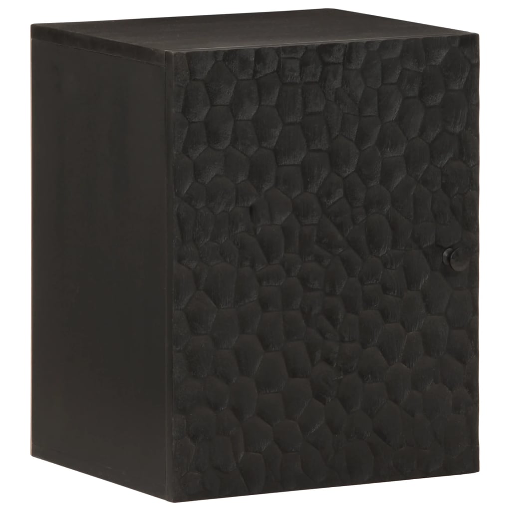 Armario de baño de pared madera maciza de mango 38x33x48 cm