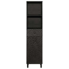 Mueble de baño de madera maciza de mango negro 38x33x160 cm