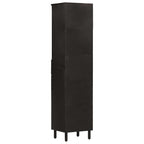 Mueble de baño de madera maciza de mango negro 38x33x160 cm