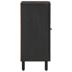 Aparador madera maciza de mango negro 40x33x75 cm