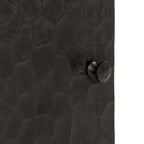 Aparador madera maciza de mango negro 40x33x75 cm