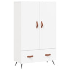 Aparador alto madera de ingeniería blanco 69,5x31x115 cm