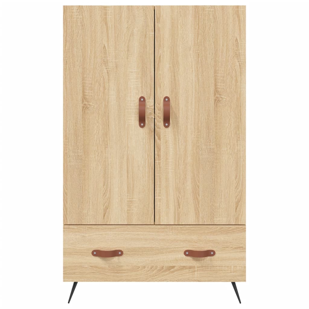 Aparador alto madera de ingeniería roble Sonoma 69,5x31x115 cm