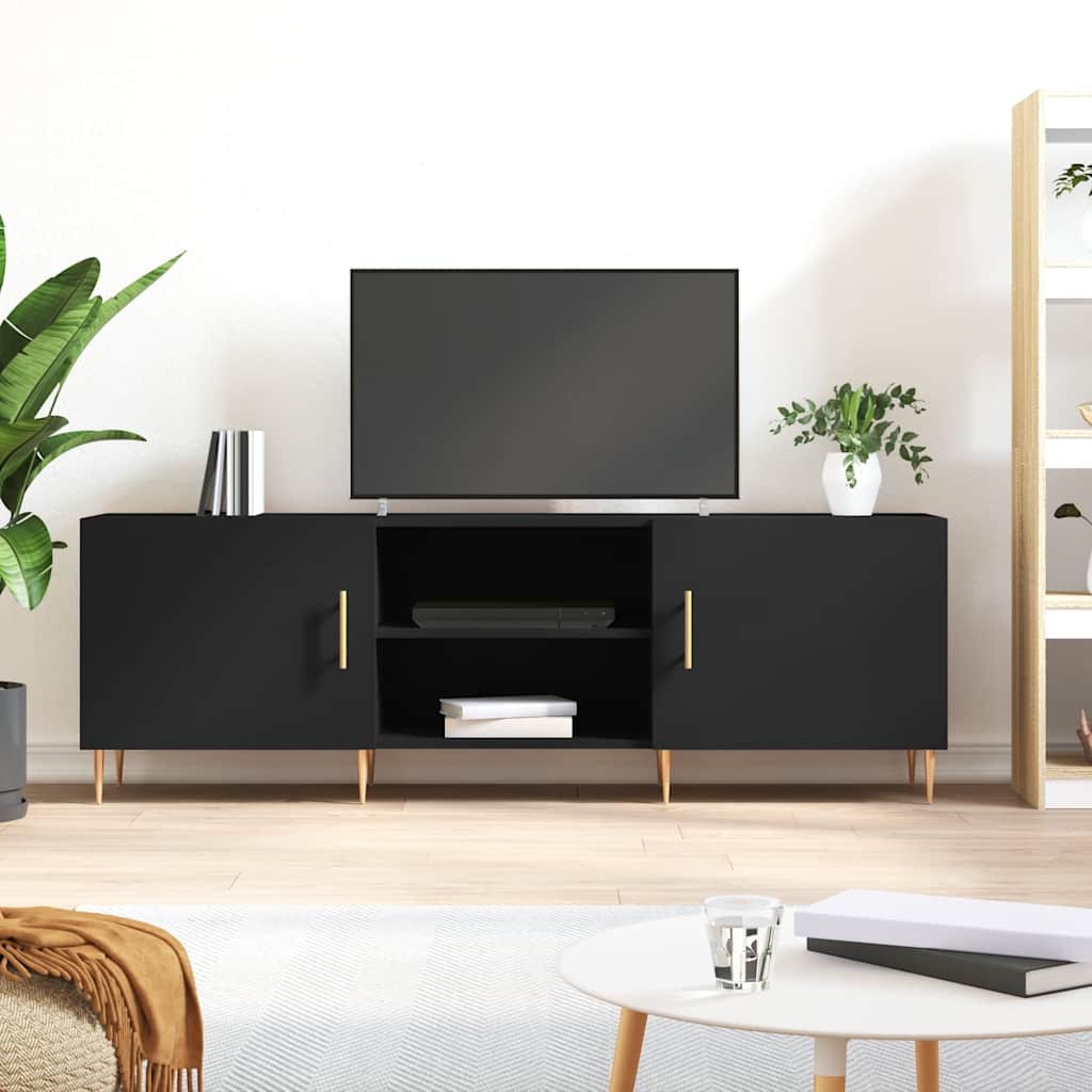 Mueble para TV madera de ingeniería blanco 150x30x50 cm