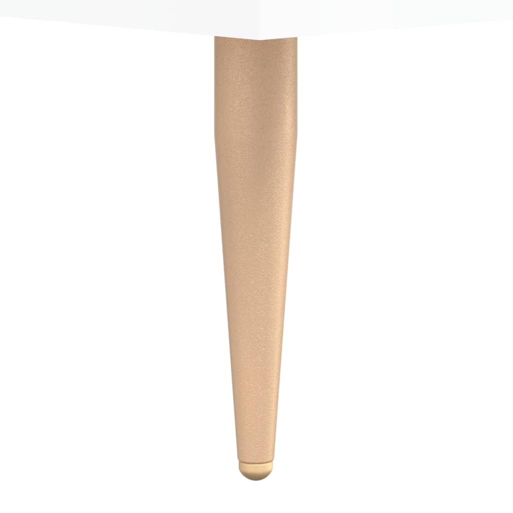 Zapatero madera contrachapada blanco brillo 30x35x105 cm