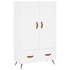 Aparador alto madera de ingeniería blanco 69,5x31x115 cm