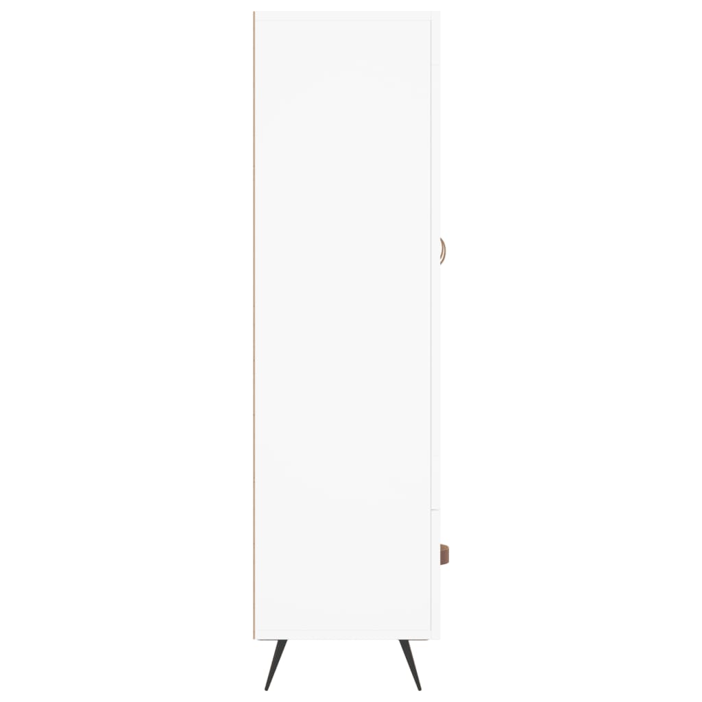 Aparador alto madera de ingeniería blanco 69,5x31x115 cm