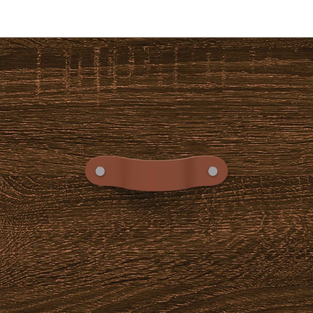 Aparador alto madera de ingeniería roble marrón 69,5x31x115 cm