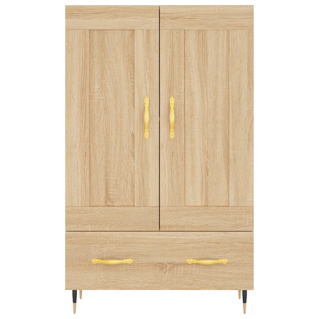 Aparador alto madera de ingeniería roble Sonoma 69,5x31x115 cm
