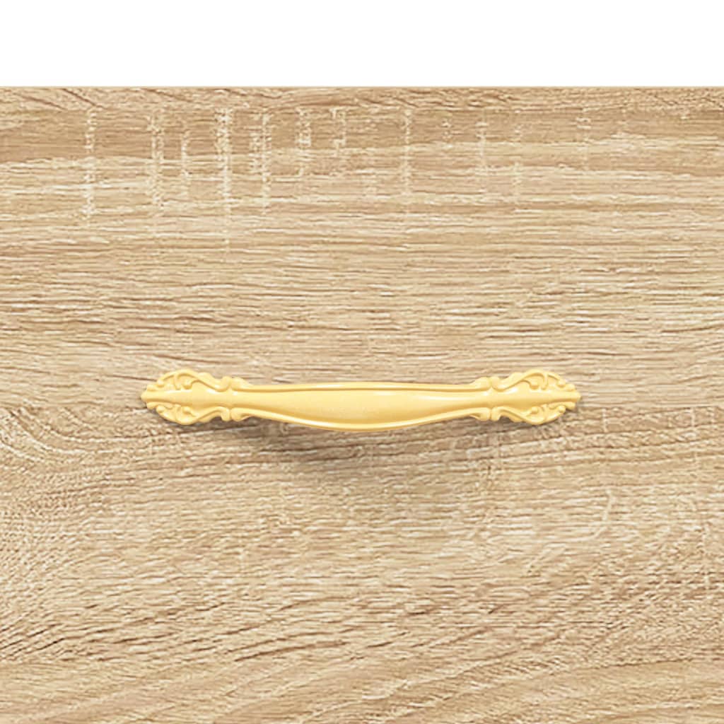 Aparador alto madera de ingeniería roble Sonoma 69,5x31x115 cm