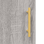 Aparador alto madera de ingeniería gris Sonoma 69,5x31x115 cm
