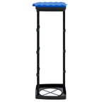 Soportes para bolsas de basura 2 uds PP negro y azul 120 L