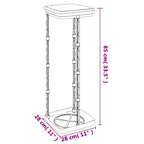Soportes para bolsas de basura 2 uds PP negro y azul 120 L