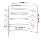 Bandejas para pizza 4 uds con estante acero Ø 28 cm