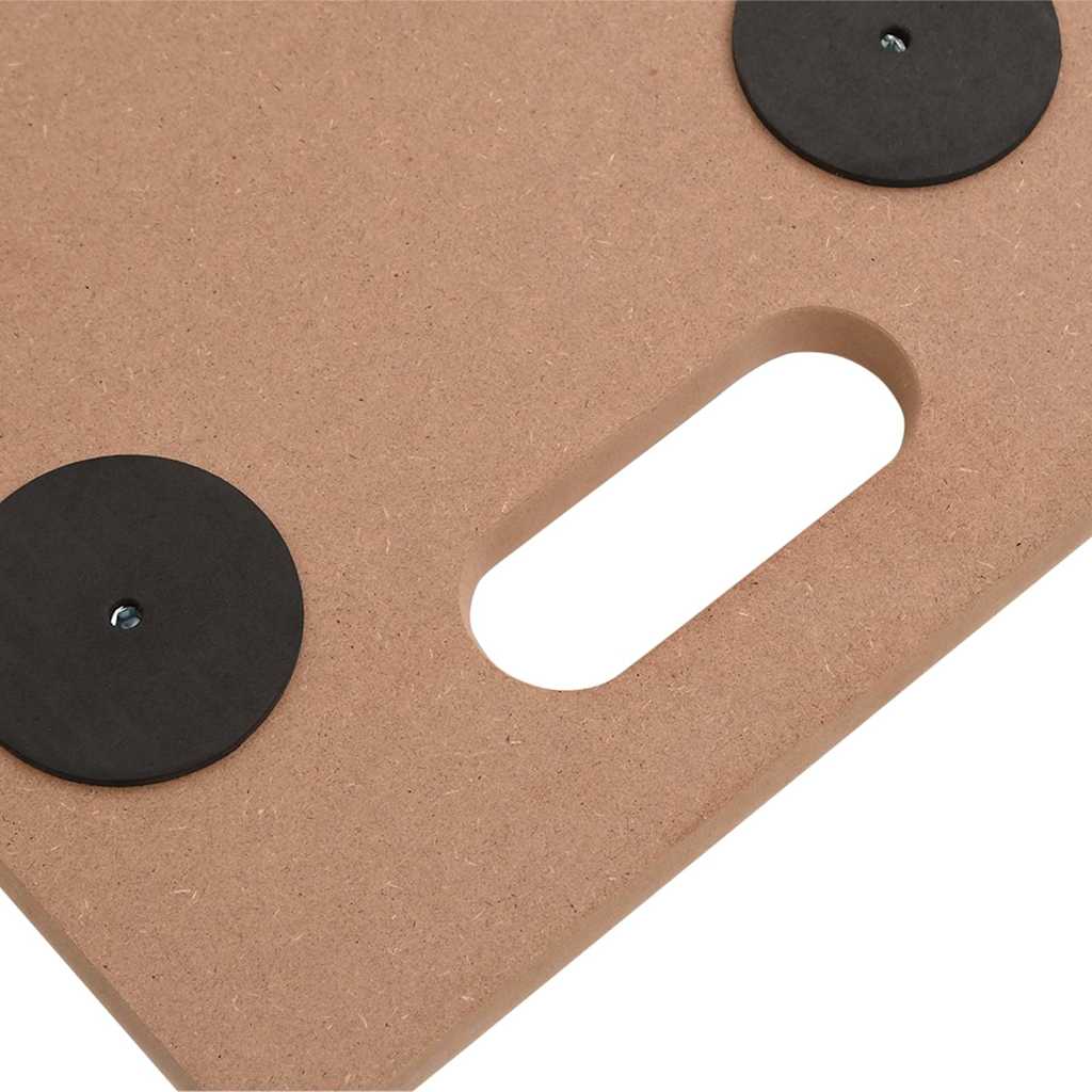 Soportes con ruedas 2 uds madera de ingeniería rectangular
