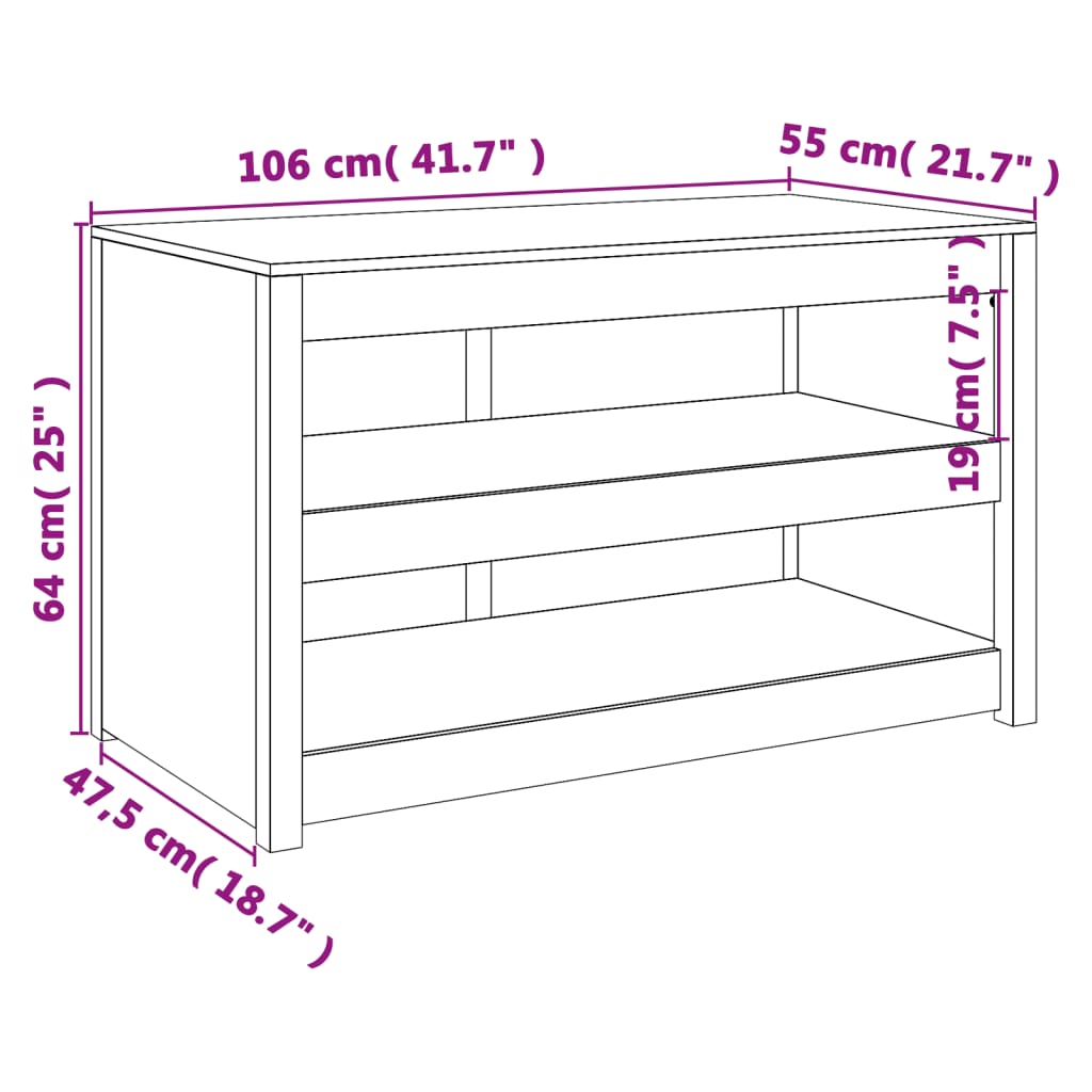 Mueble de cocina de exterior MEPPEL madera maciza de pino 106x55x64 cm