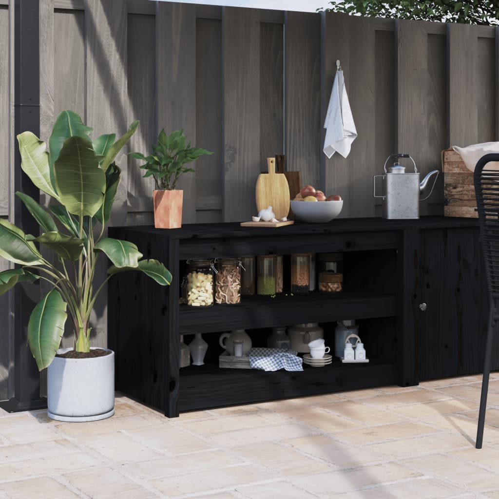 Mueble de cocina de exterior MEPPEL madera maciza de pino 106x55x64 cm