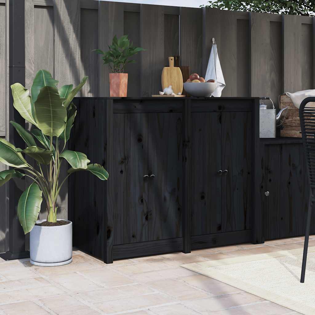 Portas de cozinha exterior MEPPEL 2 unid. madeira maciça Douglas 50x9x82 cm