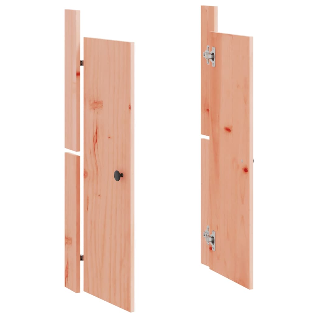 Puertas cocina exterior MEPPEL 2 uds madera maciza Douglas 50x9x82 cm
