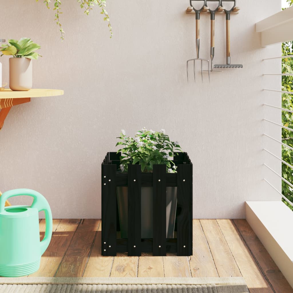 4-tier solid pine white planter 80.5x79x36 cm