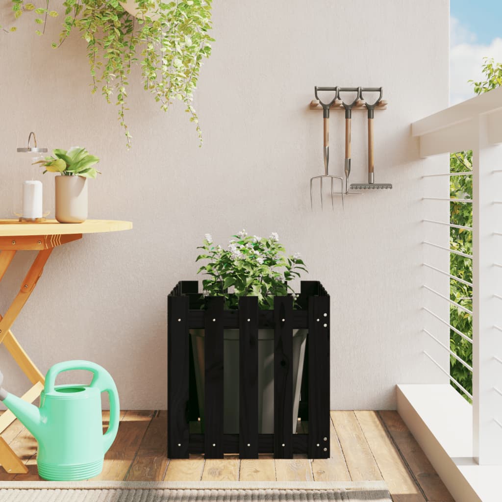4-tier solid pine white planter 80.5x79x36 cm