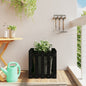 Jardinera 4 niveles madera maciza de pino blanca 80,5x79x36 cm