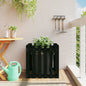 Jardinera 4 niveles madera maciza de pino blanca 80,5x79x36 cm