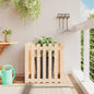Jardinera 4 niveles madera maciza de pino blanca 80,5x79x36 cm