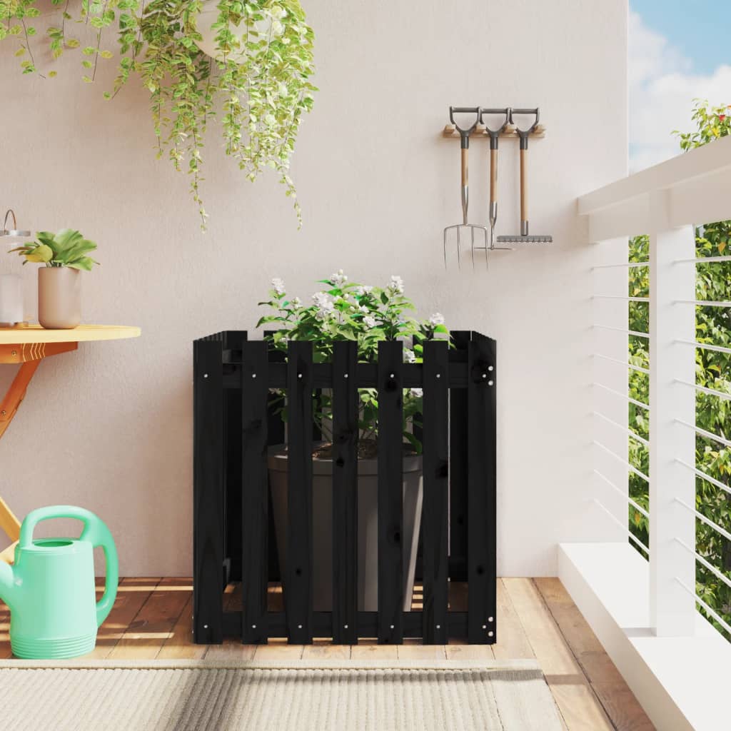 4-tier solid pine white planter 80.5x79x36 cm