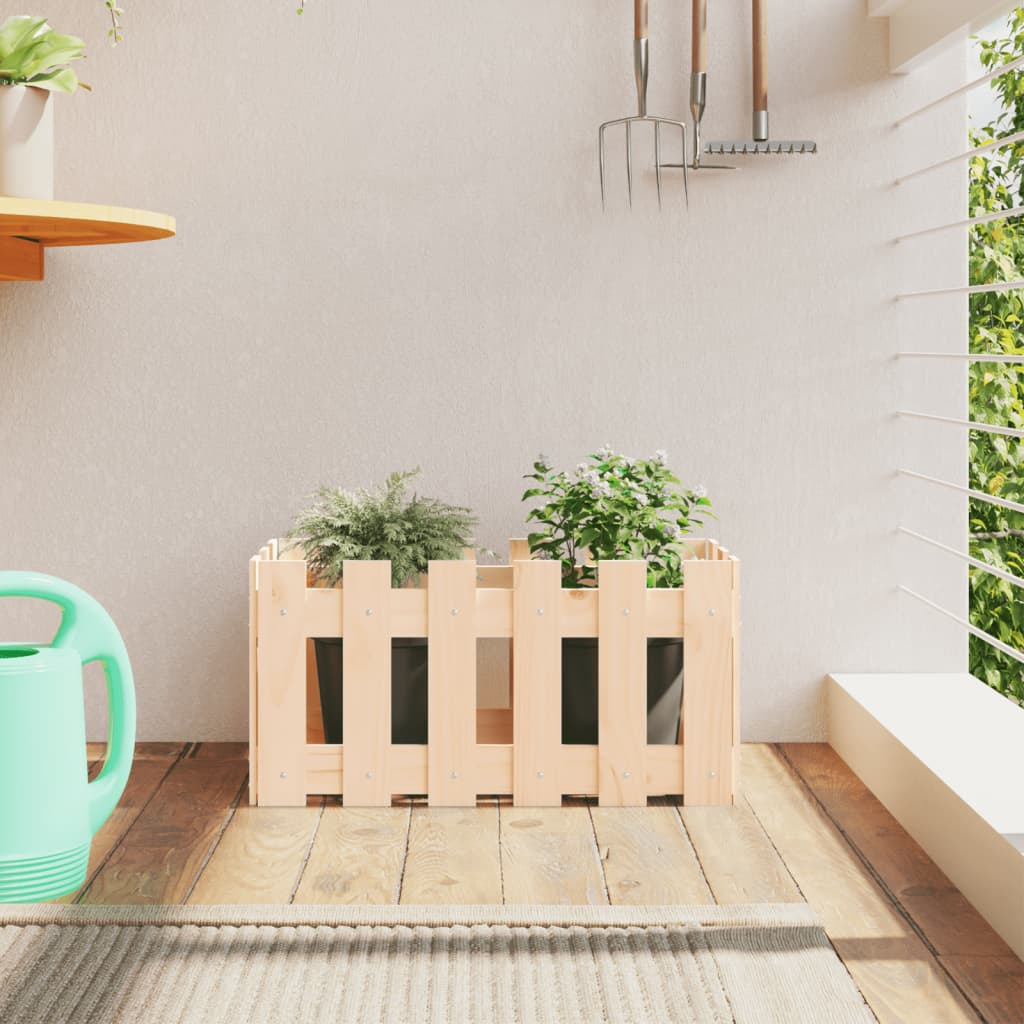 4-tier solid pine white planter 80.5x79x36 cm